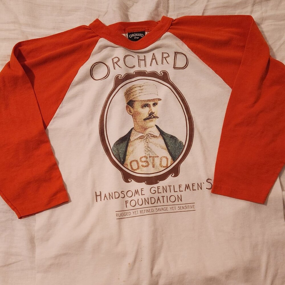 Orchard Skateshop, Boston Massachusetts, 3/4 Sleeve Baseball Shirt - Size Large